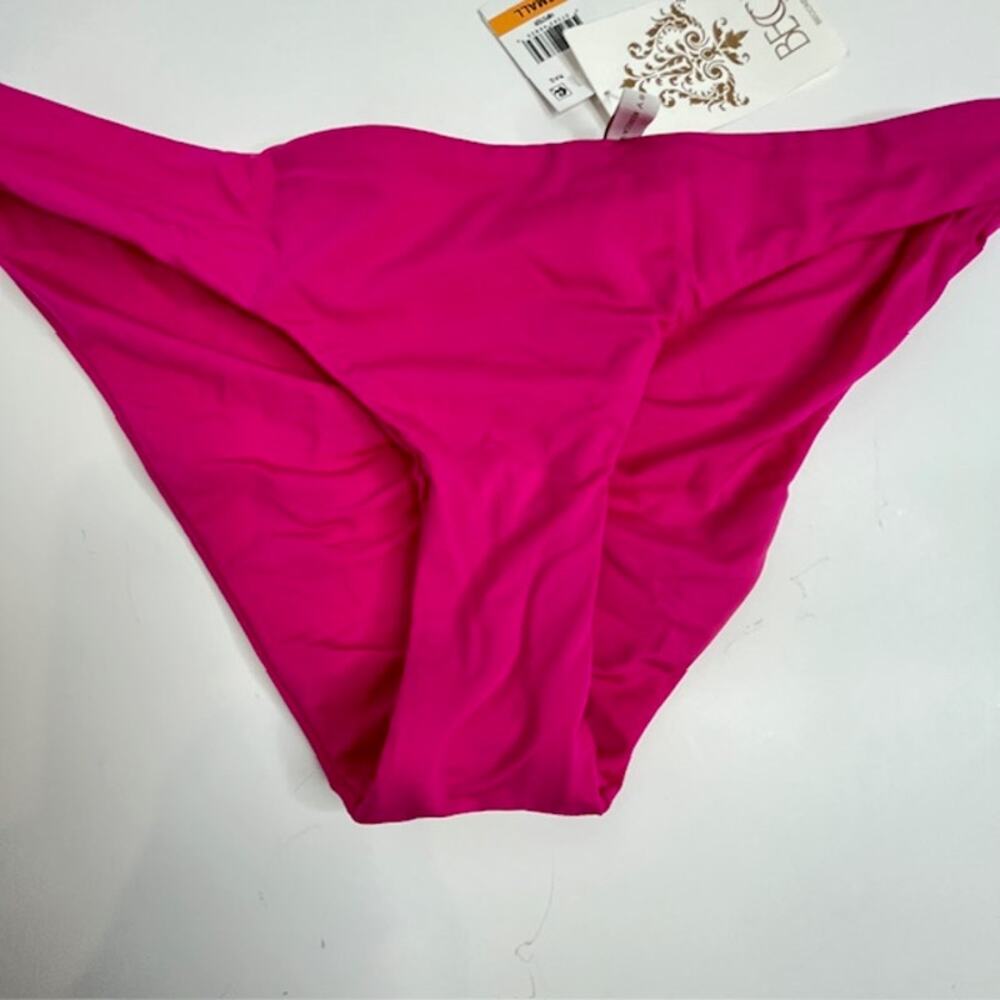 Becca Raspberry Ruched Swim Bottom Separates Small - Picture 6 of 10